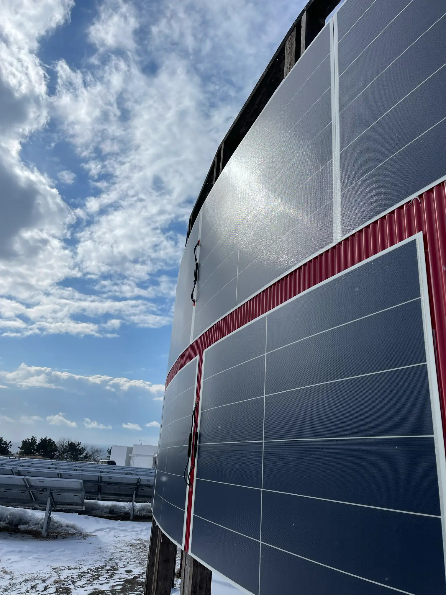 風力発電所の施工写真