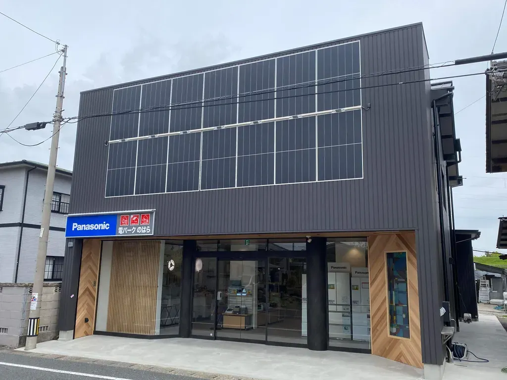 壁面設置の施工写真